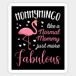 Mommymingo Pink Flamingo Mothers Day Gift Sticker